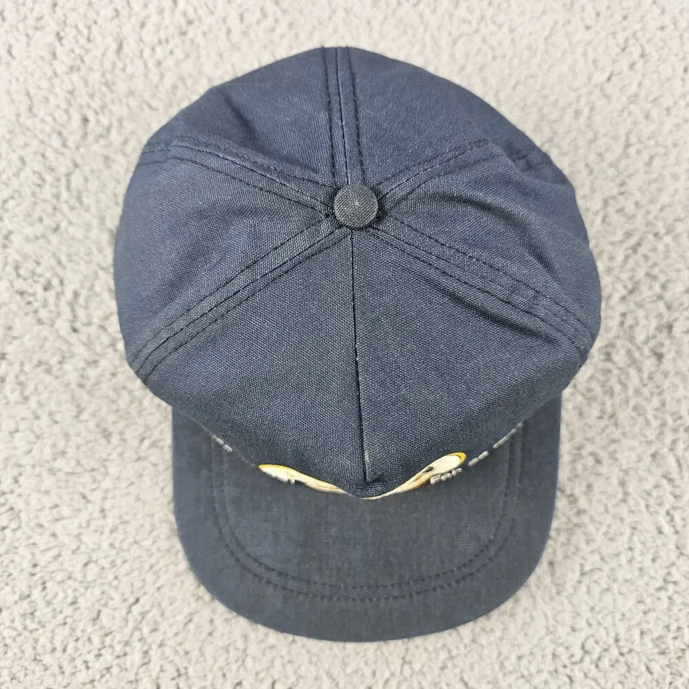 Vintage Desert Storm Hat Navy Blue Snapback 1991 USA Made Eagle Seal Logo VTG